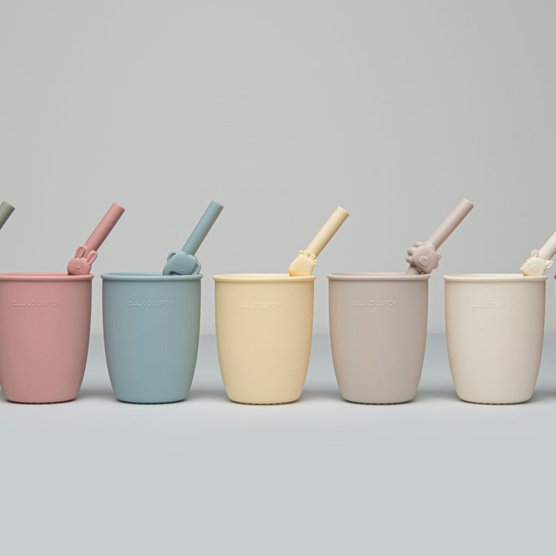 LouLou Lollipop | Kids Silicone Cup with Straw - Born To Be Wild - Plumme Box