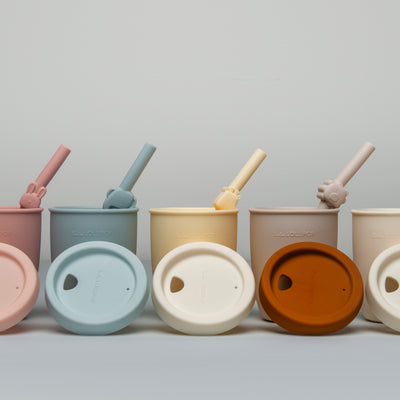 LouLou Lollipop | Kids Silicone Cup with Straw - Born To Be Wild - Plumme Box