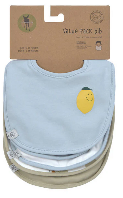 LÄSSIG | Bibs Set of 5 - Plumme Box