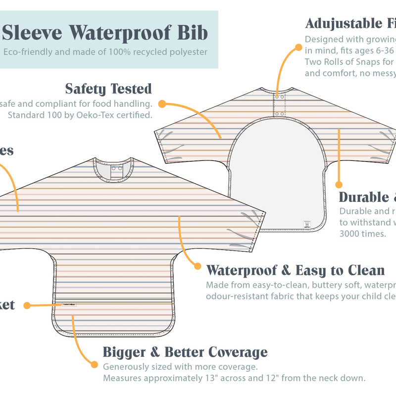 LouLou Lollipop | Long Sleeve Waterproof Bib - Plumme Box