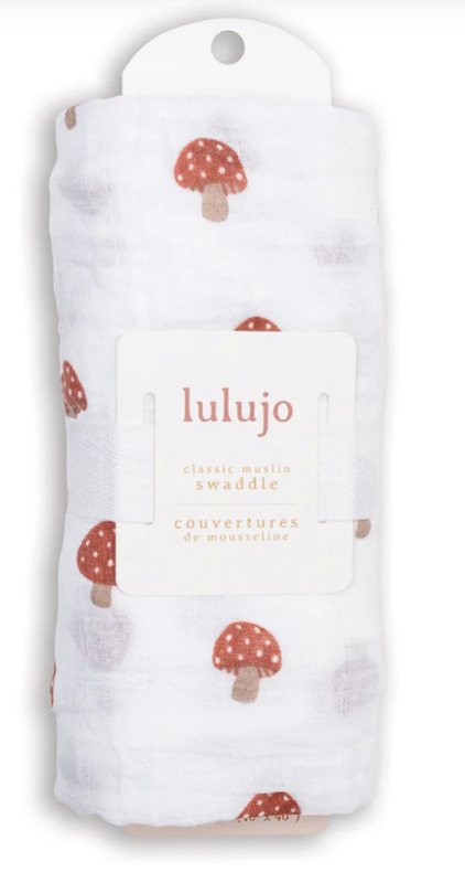 Lulujo | Swaddle Blanket Muslin Cotton LG - Plumme Box
