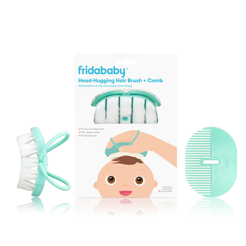 Frida Baby | Head-Hugging Hairbrush + Comb Set - Plumme Box