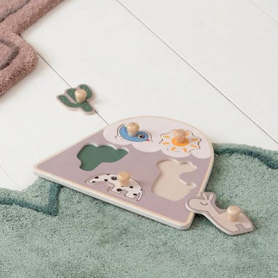 Done by Deer | Peg Puzzle Lalee Sand - Plumme Box