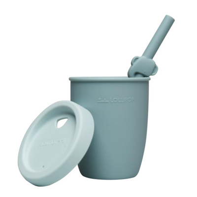 LouLou Lollipop | Kids Silicone Cup with Straw - Born To Be Wild - Plumme Box