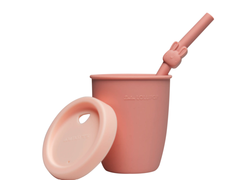 LouLou Lollipop | Kids Silicone Cup with Straw - Born To Be Wild - Plumme Box