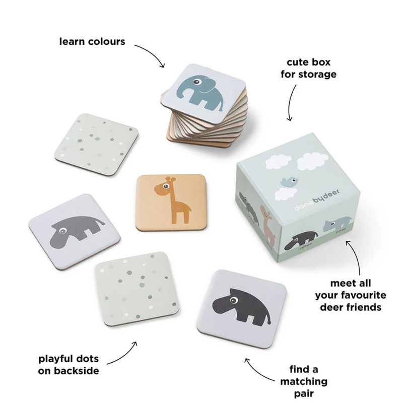 Done by Deer | Memory Game Deer Friends Colour Mix - Plumme Box