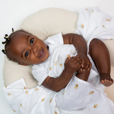 Lulujo | Swaddle Blanket Muslin Cotton LG - Plumme Box