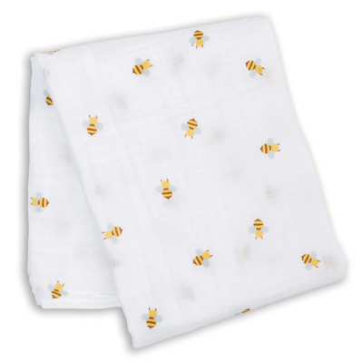 Lulujo | Swaddle Blanket Muslin Cotton LG - Plumme Box