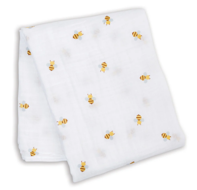 Lulujo | Swaddle Blanket Muslin Cotton LG - Plumme Box