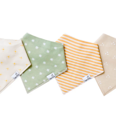 Copper Pearl | Bandana Bibs - Set of 4 | 0-36M - Plumme Box