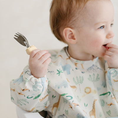 LouLou Lollipop | Long Sleeve Waterproof Bib - Plumme Box