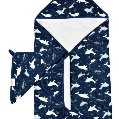 Loulou Lollipop | Muslin Hooded Towel Set - Plumme Box