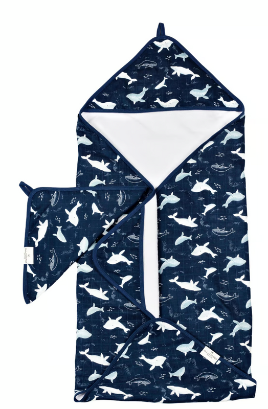 Loulou Lollipop | Muslin Hooded Towel Set - Plumme Box