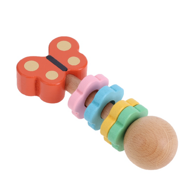 Petit Collage | Butterfly Wooden Shaker - Plumme Box