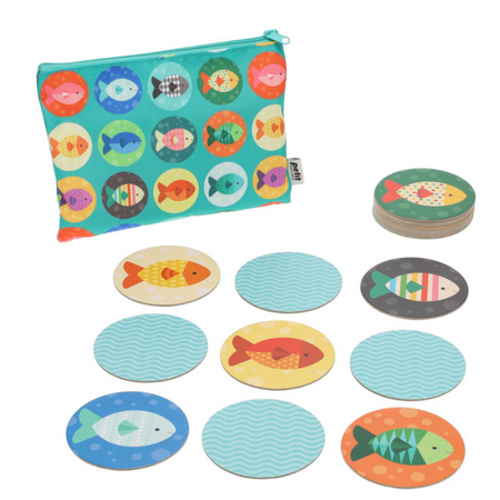 Petit Collage | Gone Fishing Matching Game on-the-go - Plumme Box