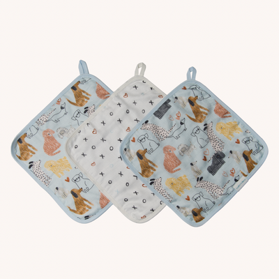 LouLou Lollipop | Washcloth 3-Pieces Set - Plumme Box