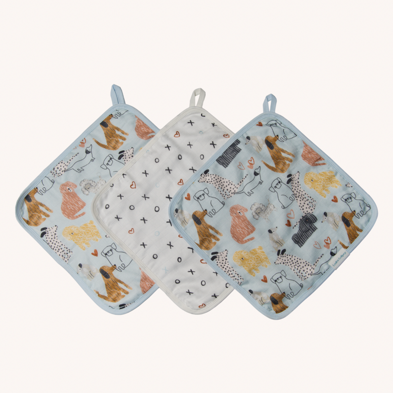 LouLou Lollipop | Washcloth 3-Pieces Set - Plumme Box