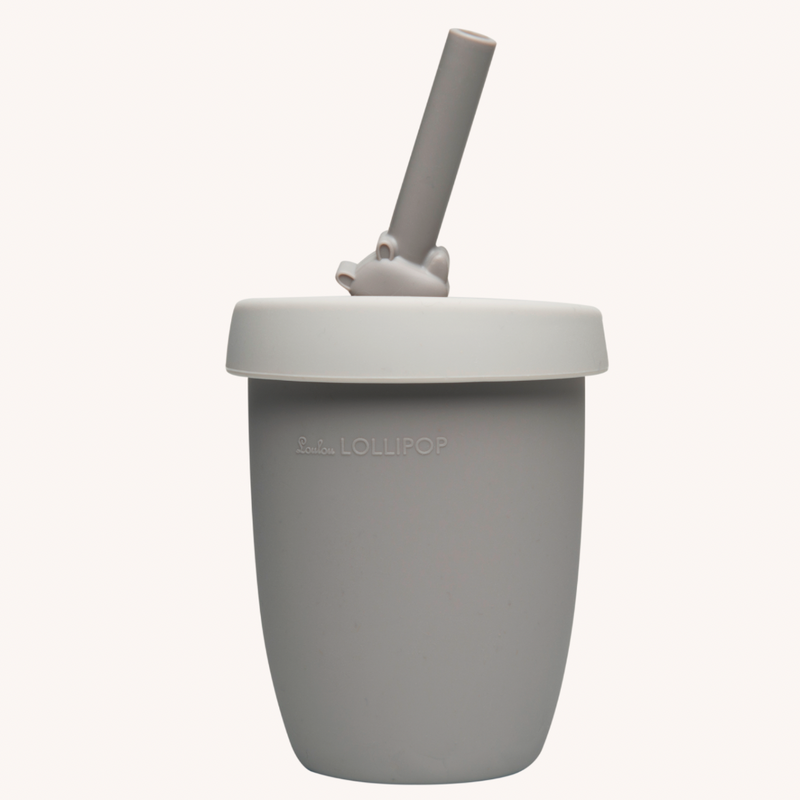 LouLou Lollipop | Kids Silicone Cup with Straw - Born To Be Wild - Plumme Box