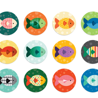 Petit Collage | Gone Fishing Matching Game on-the-go - Plumme Box