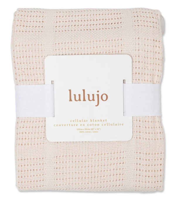 Lulujo | Cellular Baby Blanket - Plumme Box