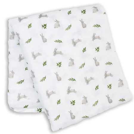 Lulujo | Swaddle Blanket Muslin Cotton LG - Plumme Box