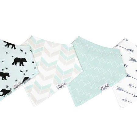 Copper Pearl | Bandana Bibs - Set of 4 | 0-36M - Plumme Box