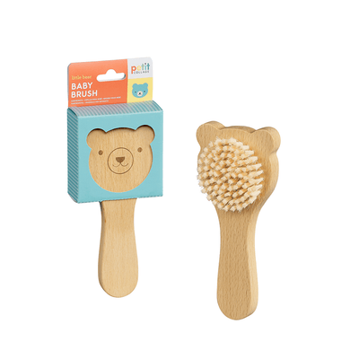 PETIT COLLAGE Beech Wood Baby Brush