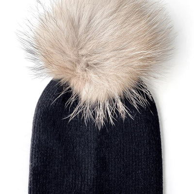 Pom Pom Fur Toque