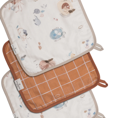 LouLou Lollipop | Washcloth 3-Pieces Set - Plumme Box