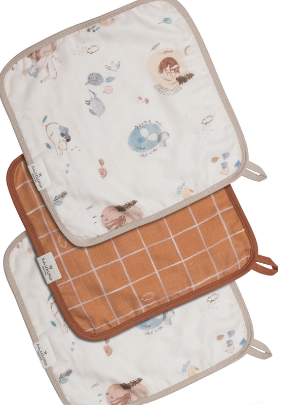 LouLou Lollipop | Washcloth 3-Pieces Set - Plumme Box