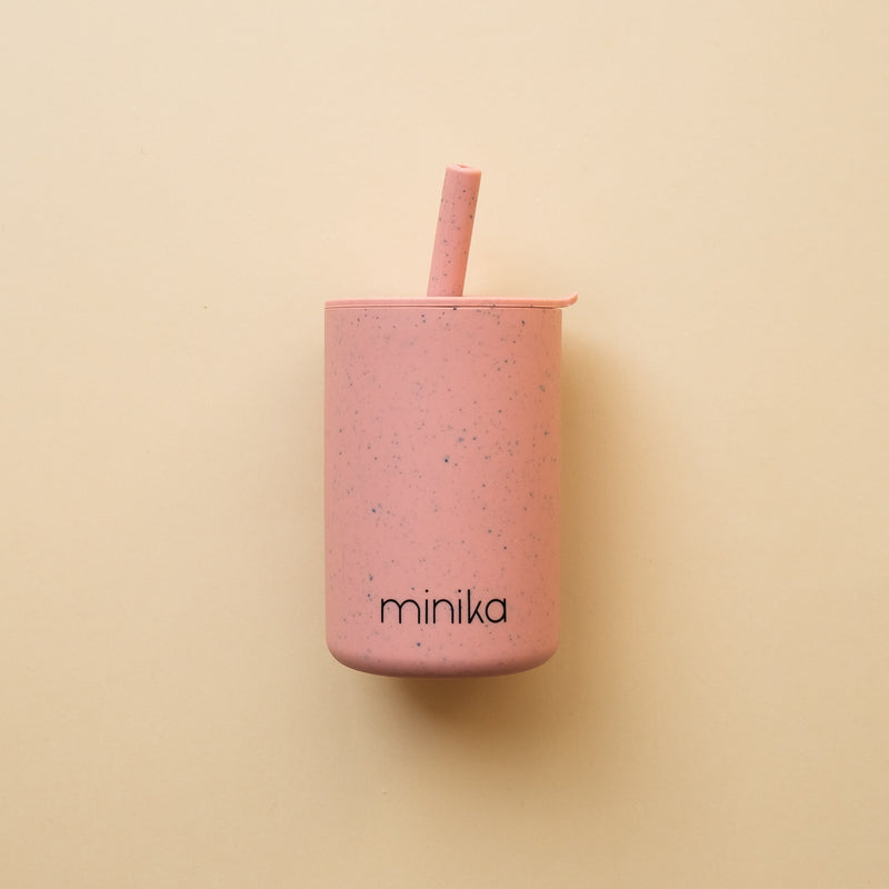 Minika | Straw cup with lid - Plumme Box