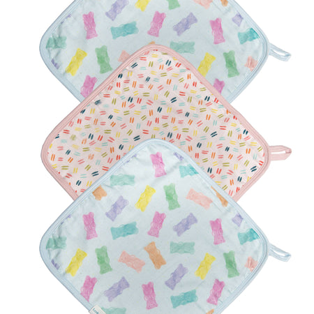 LouLou Lollipop | Washcloth 3-Pieces Set - Plumme Box