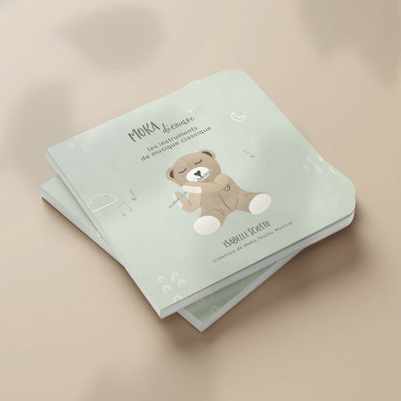 Moka Toutou Musical | Book: Moka discovers classical music instruments - Plumme Box